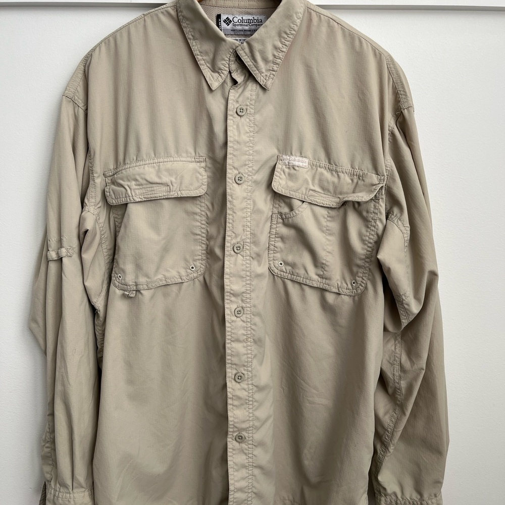 Columbia Men's Beige Shirt Jacket